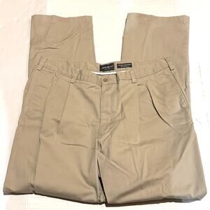 Eddie Bauer Tan Khaki Wrinkle Resistant Relaxed Fit Pants Men's 40 x 34